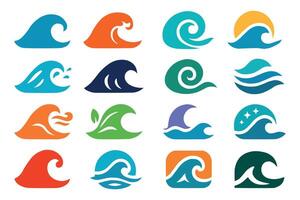 wave icon set, ocean wave, wave, ocean wave, ocean wave, ocean wave, ocean vector