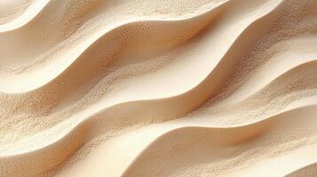 Elegant sand texture featuring smooth, flowing waves creating a serene and natural pattern. photo