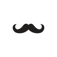 mustache icon template vector