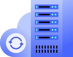Cloud iot Edge computing Smart Manufacturing and Industry Icon Illustration vector
