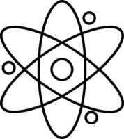 an atom symbol on a white background science vector