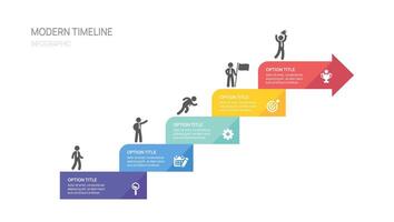 Business road map timeline infographic steps to success growth. with icons and graphic elements. illustration vector