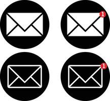 Checked email linear icon. Letter thin line illustration. Received sms message contour symbol vector