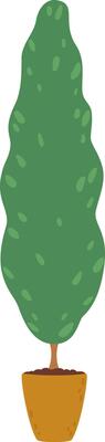 Lush green topiary tree adding elegance and a touch of nature indoors, enhancing interior design while fostering a calming atmosphere perfect for any living space