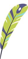 Light and delicate feather floating gracefully through the air, embodying freedom and serenity while vibrant colors infuse a whimsical touch, sparking joy and inspiration vector