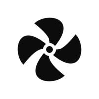 Fan icon on white background vector