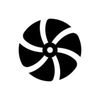 Fan icon isolate on white background vector
