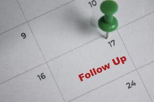 17th day of the month. writing text Follow up on calendar date. Save the date. Day of the year concept. photo