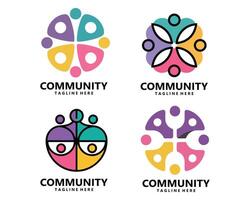 Community Network and Social Icon for Connection, Communication, or Digital Branding vector