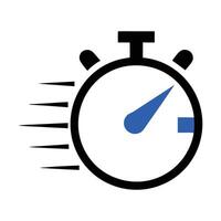 Fast Stopwatch Icon for Speed And Efficiency vector
