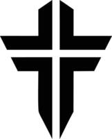 Futuristic Cross Symbol - HighResolution Icon for Technology and Design vector