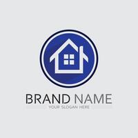 Building Logo house and home icon stock design for Architecture vector