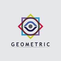 Geometric logo stock Great for use in logos, icons, and app branding. vector