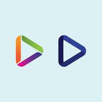 Flat Style Arrow Logo Design for Web Navigation, Menu Icons, or User Interface UX UI Design vector