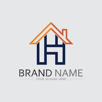 Modular Home Icon with Grid Design vector