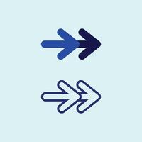 Arrow Icon Logo with Futuristic Style for Technology, Software, or Digital Platform Branding vector