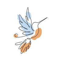 Luminary bird design, line art design walldecoration vector