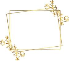 Bronzing border warm color Certificate Border vector