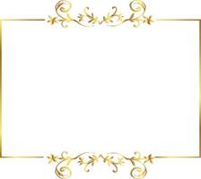 Bronzing border warm color Certificate vector