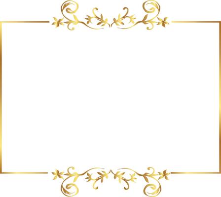 Bronzing border warm color Certificate