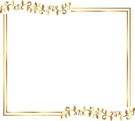 Golden warm gold border