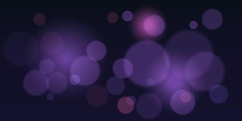 A purple background with circles and lights