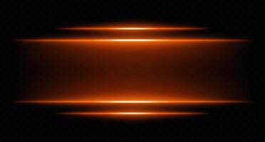 Abstract orange light background with glowing lines vector