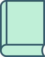 Flat Book Icon for Education and Reading Concepts vector