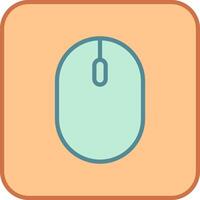 Flat Computer Mouse Icon for Tech and UI Design vector