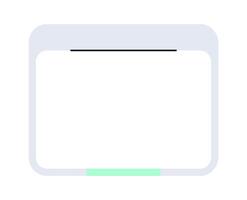 Minimal Futuristic HUD Frame. Clean Interface Overlay Graphic Design. SciFi Lower Third UI Template. vector