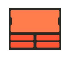 Quiz and game show template. Question and answers template. vector