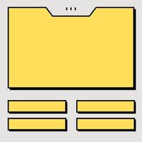 Quiz and game show template. Question answers. vector