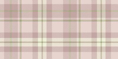 Muted beige, light pink, and olive green tartan pattern with a symmetrical design, suitable for textiles and backgrounds. vector