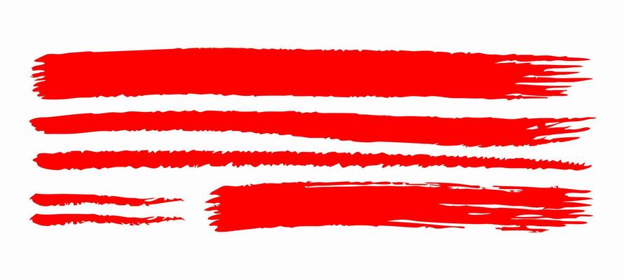 Red Paint Brush Strokes Texture Background
