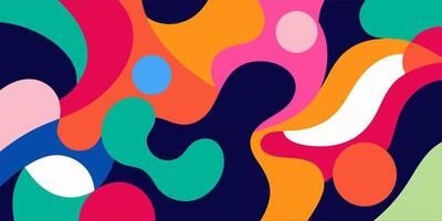 Abstract Colorful Liquid Shapes Background Modern and Vibrant Design vector