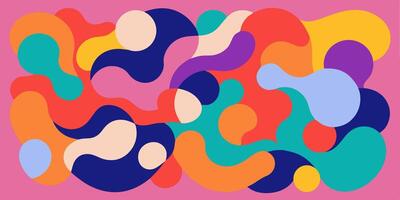 Abstract Colorful Liquid Shapes Background, Modern Design vector
