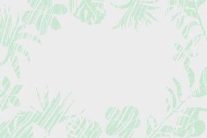 Hand drawn botanical simple plants design with subtle brush texture background vector
