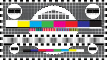 TV network error or not available test screen retro line and color background template vector
