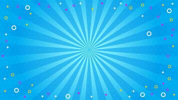 light blur burst line background with circle and star particle frame banner background template vector