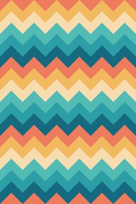 Colorful retro zig zag pattern