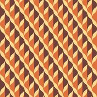 Abstract retro leaves seamless pattern vector