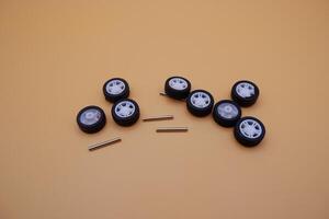 Set of Toy Wheels for DIY Robotic or Vehicle Projects photo