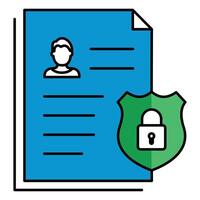 Secure System Compliance Cyber Icon Design, online regulation, cyber threat, network policy vector