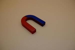 Magnetic Polarity Illustration Using U Shaped Magnet photo