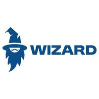 wizard isolated on white background vector