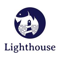 lighthouse isolated on white background vector
