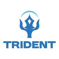 abstract trident isolated on white background vector