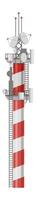Telecommunication tower equipped with satellite dishes and antennas broadcasting signals, providing seamless connectivity and reliable data transmission for modern communication networks vector