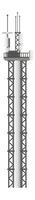 Telecommunication tower rising towards the sky with various antennas and equipment, symbolizing connectivity and communication in a modern world vector