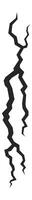 Long, jagged crack splitting a white surface, creating a stark division while representing themes of brokenness, damage, and separation in an abstract design vector